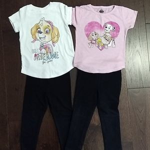 2 Paw Patrol Outfits - Size 3T